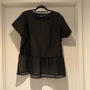 Peplum style top